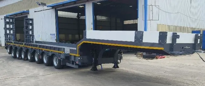 Grande semi-remorque de transport de fret